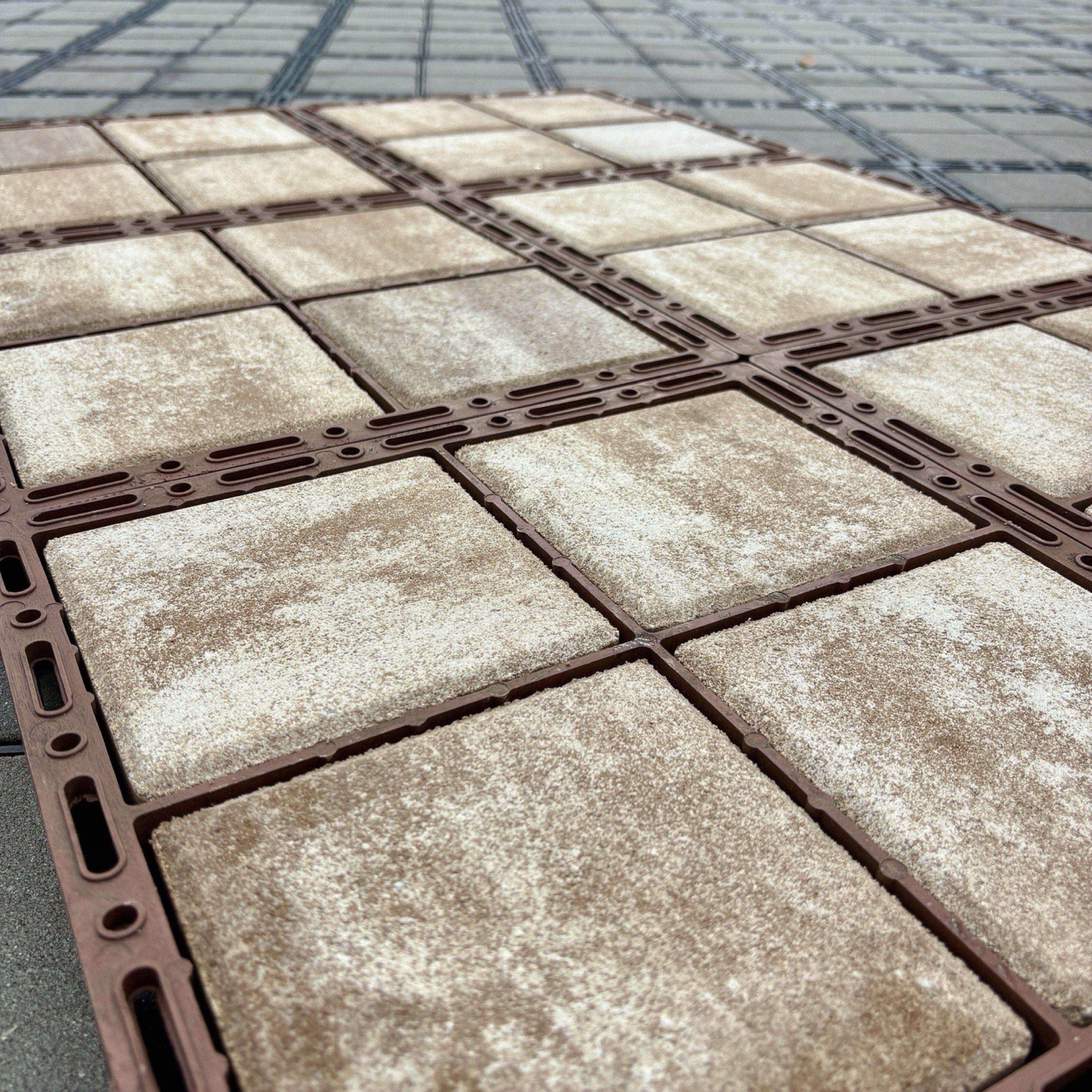 ECORASTER® Bloxx - betónový blok - Latté – Obrázok 3