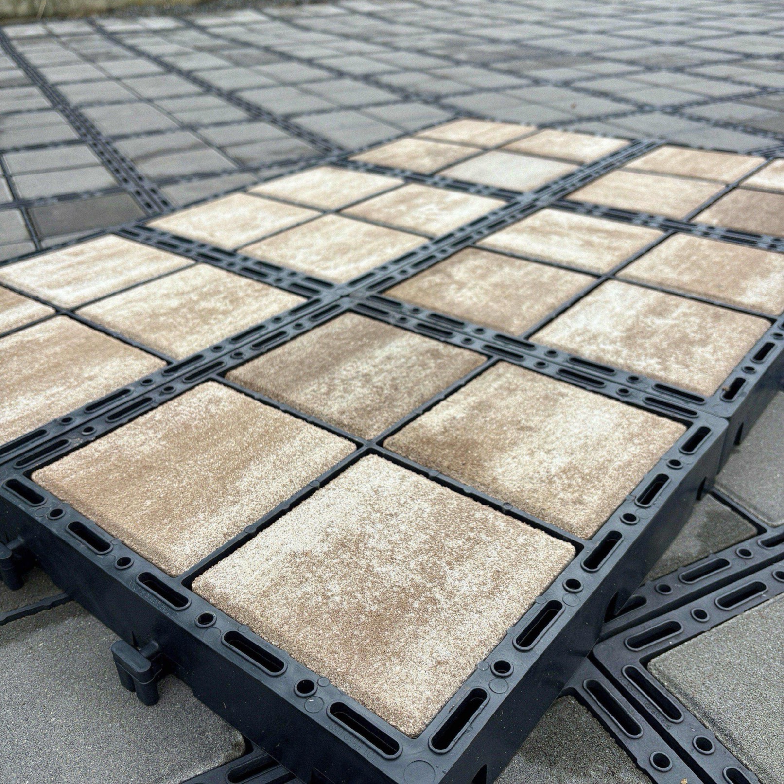ECORASTER® Bloxx - betónový blok - Latté – Obrázok 8