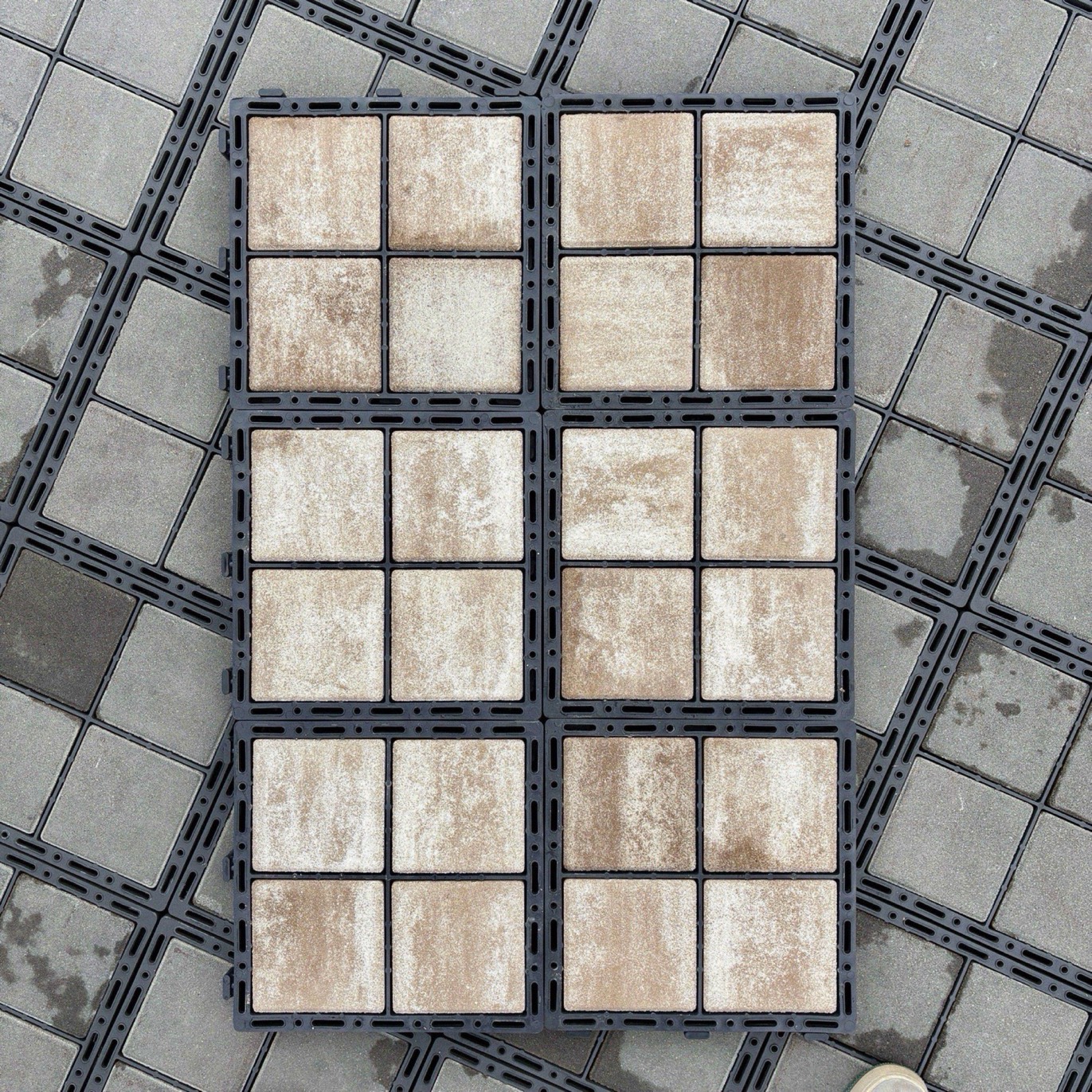 ECORASTER® Bloxx - betónový blok - Latté – Obrázok 10